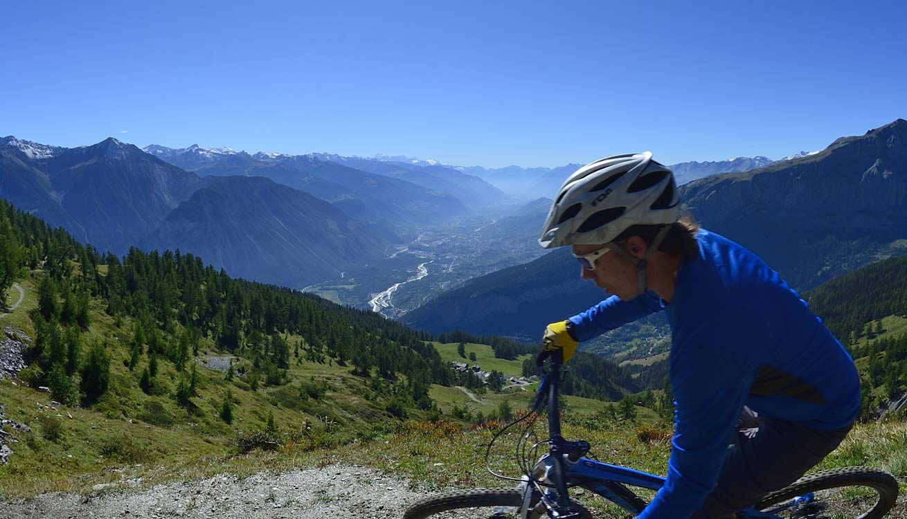 Biken in Leukerbad