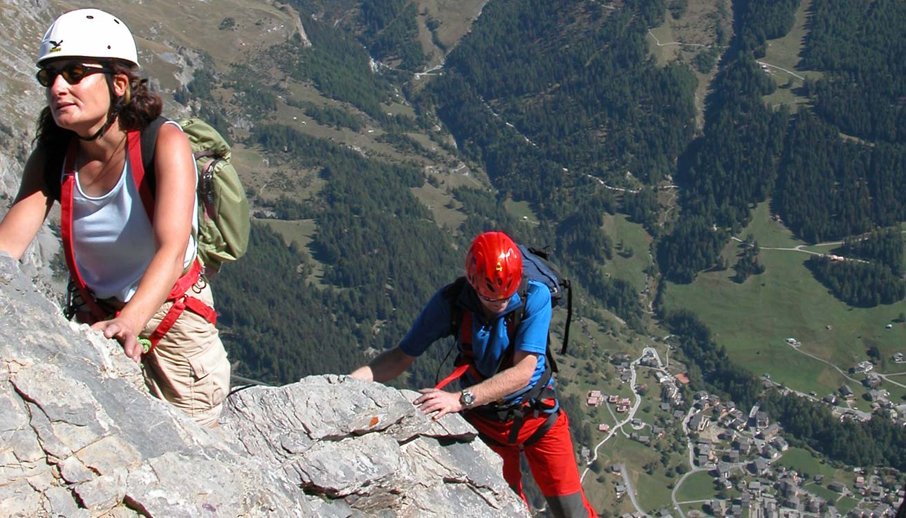 Klettern in Leukerbad