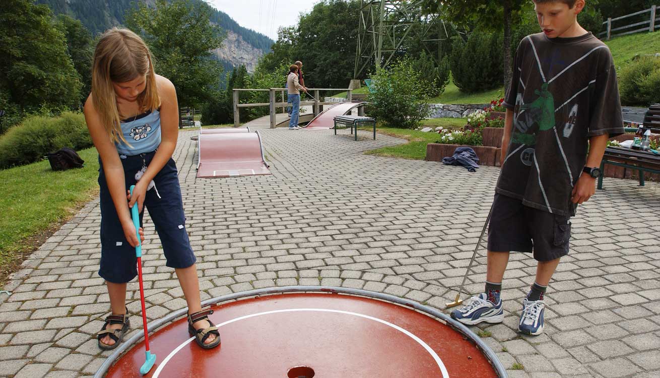 Mini-Golf in Leukerbad Mini-Golf in Leukerbad