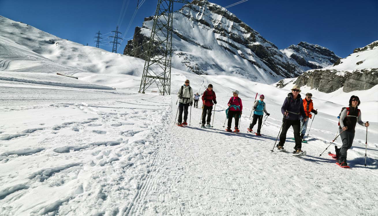 Schneeschuhlaufen Leukerbad