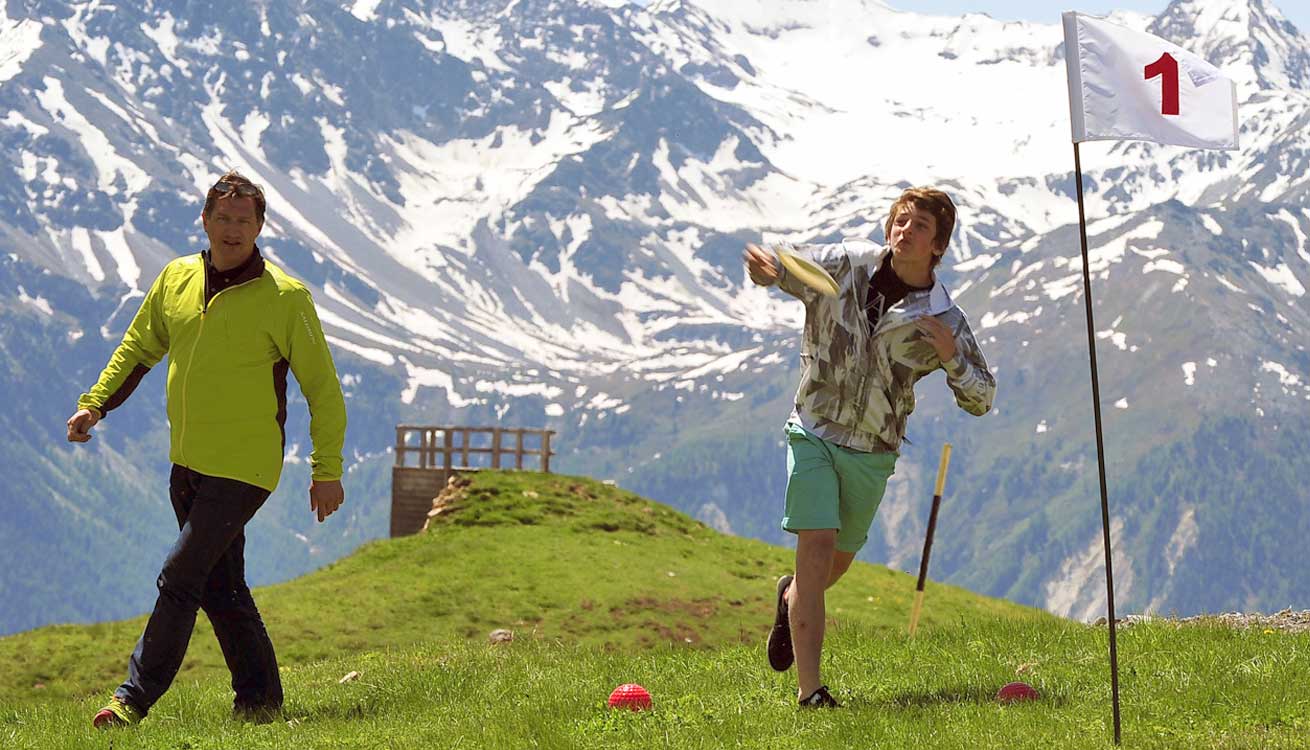 Disc-Golf in Leukerbad Disc-Golf in Leukerbad